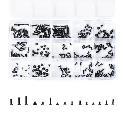 300Pcs Black Laptop Notebook Computer Replacement Screws Kit