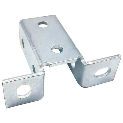Strut Channel Bracket Angle Wing for 1/2" Bolt in 1 5/8" Uni/strut, 6 Pack - size: 8 Hole Wing Shape