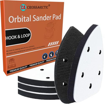 4 Pack Triangle Sanding Pads - Hook & Loop Interface with 5 Holes - EVA Foam - Compatible with Mouse Sander & Detailed Surfaces - size: Triangle | 5 Holes