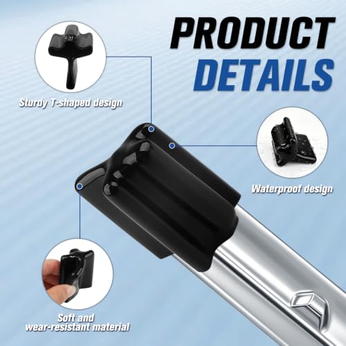 10PCS Safe T Shaped Post Caps,Black T-Post Safety Vinyl Fence Post Cap,Protector Cover for T Post End Protection