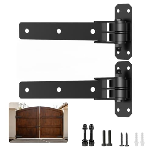 Heavy Duty Gate Hinges 1000 Lbs, 13” Bolt-On/Weld-On 180° Open Gate Hinges - size: 2 Pack