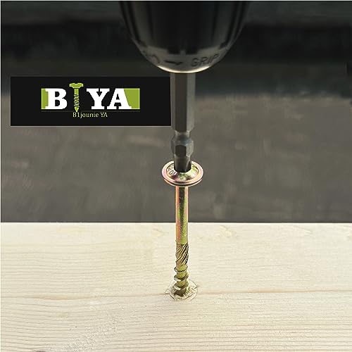 Structural Lag Screws 1/4" x 5-1/2" 50PCS Heavy Duty Wood Screws - size: 1/4" x 5-1/2" - 50 SCREW COUNT