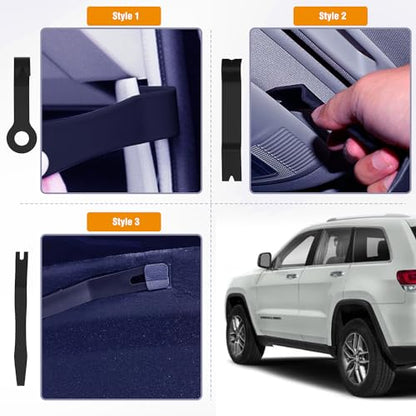 GOOACC 5PCS Auto Trim Removal Tool Kit Black - color: 5pcs Trim Removal Tool Black