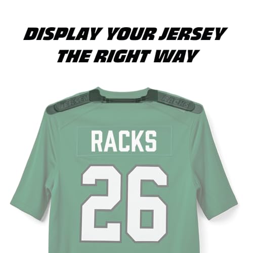 Wall Mount Display | Damage-Free Adjustable Hanger for Jerseys - color: Red