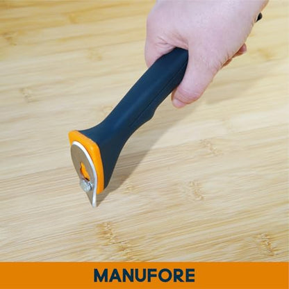 MANUFORE Soft Grip Contour Paint Scraper with 6 Different Blade Shapes