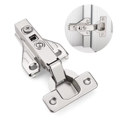 2 Pairs （4 Pack） Soft Close Kitchen Cabinet Door Hinges fit for Face Frame Cabinet,105 Degree Opening Angel Self Closing with Mounting Screws by Probrico - size: 2 Pairs