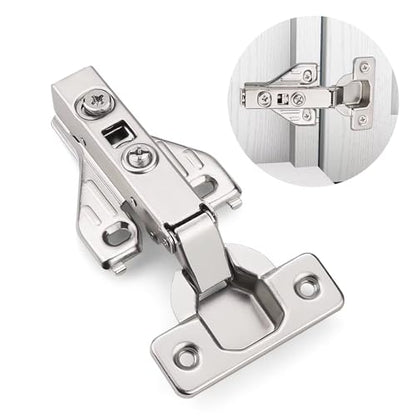 2 Pairs （4 Pack） Soft Close Kitchen Cabinet Door Hinges fit for Face Frame Cabinet,105 Degree Opening Angel Self Closing with Mounting Screws by Probrico - size: 2 Pairs