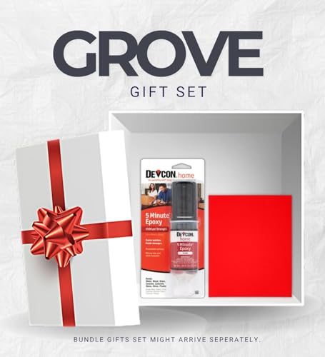 Devcon 5 Minute High Strength Clear Epoxy 0.84 oz Bundle with Micro Fine Sandpaper Sheet – Fast-Setting 2 Part Epoxy Adhesive for Bonding, Sealing, and Repairs – Gift Set (2 Items)