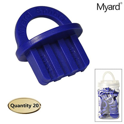 Myard 5/16 Inch Deck Board Jig Spacer Rings, 20 Packs Deck Spacers - size: Blue 5/16" (8mm)