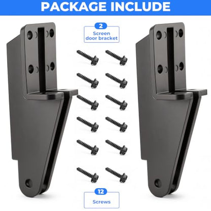 2Pack Screen Door Closer Bracket, N349-324 Storm Door Bracket
