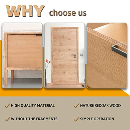 GSCIT Club Red Oak Edge Banding, 3 inch x 50ft roll of Veneer Edge Banding Preglued Flexible, Wood Tape Banding for Cabinet Repair - color: Red Oak, size: 3"x 50ft