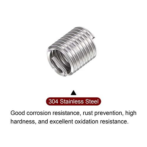 HARFINGTON 20pcs Wire Threaded Inserts 5/16-24 UNF 1.5D 11.85mm 304 Stainless Steel Helical Coiled Wire Thread Sleeve