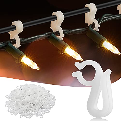 Christmas Light Clips for Outdoor, 200 Pack Mini Gutter & Shingle Clips