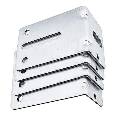 4 Pack Garage Door Track Jamb Bracket, Heavy Duty 12 Gauge Steel Garage Door Parts, Garage Door J10 Track Bracket for Garage Door Reinforcement (115mm) - size: 115mm