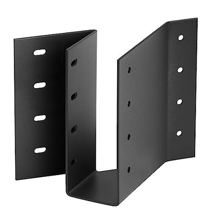 2 Pack Black Skewed Left 45 Degree Angled Joist Hanger for 2x6 Lumber