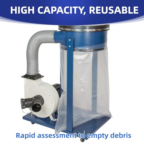 709563 Upgraded Clear Heavy Duty Dust Collection Bag 6 pack