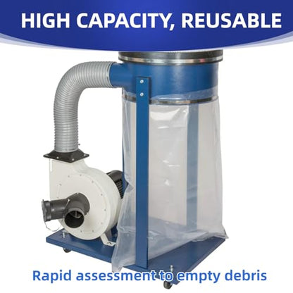 709563 Upgraded Clear Heavy Duty Dust Collection Bag 6 pack