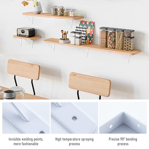HOME MASTER HARDWARE Wall Shelf Brackets, 10x8 Inch L Brackets, 10 Pack - color: White, size: 10 inch x 8 inch-10pcs