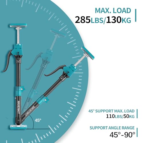 Third Hand Support Pole Heavy Duty, Cabinet Jacks for Installing Cabinets with 285 LBS Capacity and Expand from 15-4/5 to 23-3/5 in, 4-PC - size: 15.8" - 23.6" 4Pcs