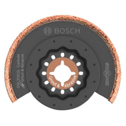 Bosch OSL212CG 2-1/2 in. Starlock® Oscillating Multi Tool Carbide Grit Segmented Saw Blade - size: 2-1/2 In., style: Industrial