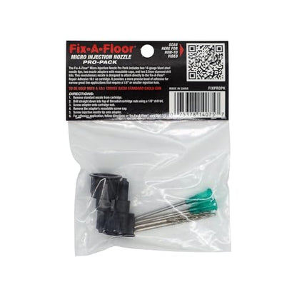 Fix-A-Floor Micro Injection Nozzle Pro Pack for Tile and Floor Repair with Precision Application