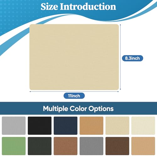 Canvas Repair Patch，Waterproof Self Adhesive Fabric Patch for Tent,Boat Cover,Canopy,Umbrella,Furniture Cover,Awning,Luggage,Couch.(8.3″ x 11″-Beige) - color: Beige