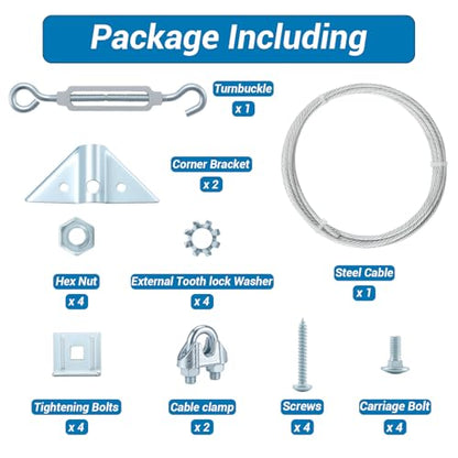 HOME MASTER HARDWARE Anti Sag Gate Kit for Wooden Fence, Zinc Plated 1 Pack - color: Zinc, size: 1 Pack