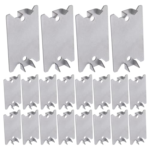 20pcs Nail Plates Electrical Cable Protector for Wood Studs, 2.5 X 1.5 Inch Nail Plate for Protection Plumbing and Wiring - size: 2.5 X 1.5 Inch (20pcs)