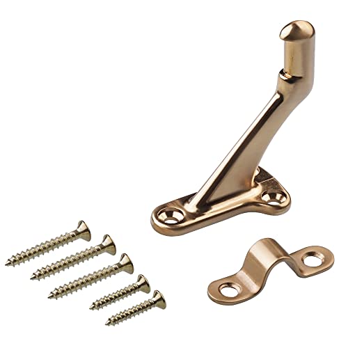 Triumph Hardware,3 Pack,3" Heavy Duty handrail Bracket Champagne Bronze,Stair Railing Bracket DIY Easy Installation Hardware - color: Champagne Bronze