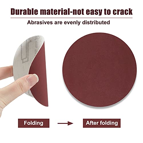SPEEDWOX 50pcs Sanding Discs 4 Inches Sandpaper 1500 Grit Hook and Loop Sanding Discs for Drill Grinder Rotary Tools No Hole - size: 1500 Grit