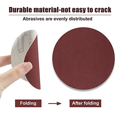 SPEEDWOX 50pcs Sanding Discs 4 Inches Sandpaper 1500 Grit Hook and Loop Sanding Discs for Drill Grinder Rotary Tools No Hole - size: 1500 Grit