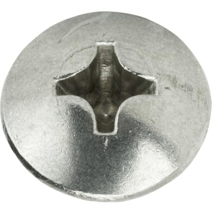 #0 x 3/8 Inch Truss Head Wood, Deck & Sheet Metal Screws, Full Thread, Phillips Drive, Stainless Steel 18-8, Bright Finish, Self-Tapping, Quantity 100 Pieces By Fastenere - size: #0 x 3/8"(100 PACK)