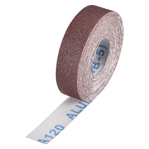 Sandpaper Roll 1Inch 25FT 120Grit Aluminum Oxide Emery Cloth Roll - size: 1 Inch x 25 Feet 120 Grits