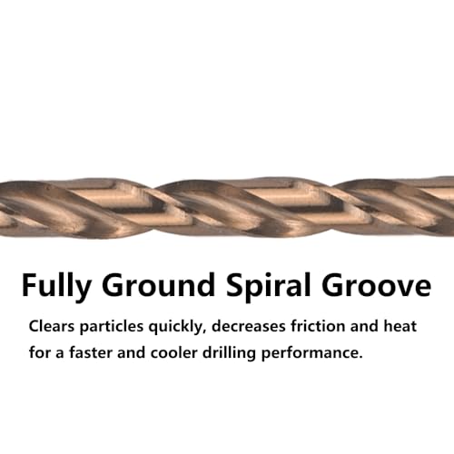 3/16 in. x 6 in. Cobalt Aircraft Extension Drill Bits Set(5PCS), M35 High Speed Steel Drill Bit Extra Long Deep Hole Drilling for Stainless Steel, Plastic and Wood - size: 3/16"x6"(5PCS)