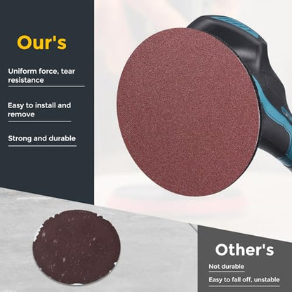 HARFINGTON 15 Pcs 8 Inch Sanding Discs 150 Grit Red Aluminum Oxide - size: 8 Inch(150 Grit)
