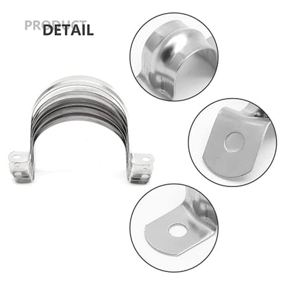 10Pcs 2.5 Inch Stainless Steel Conduit Clamps - size: 3" / 76mm