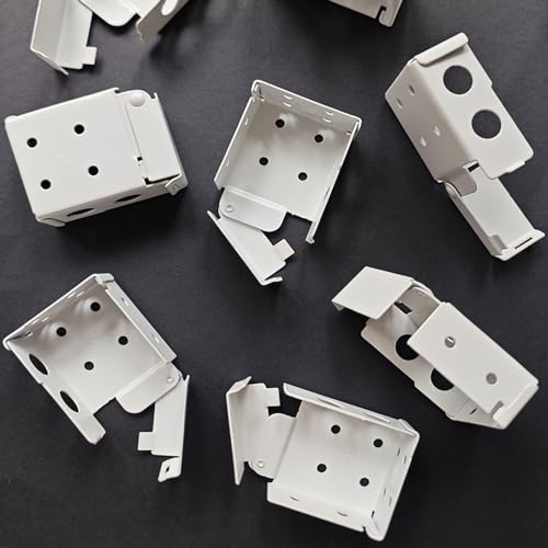 2pcs Mini Blind Brackets, Metal Window Blind Brackets, White Window Blinds Headrail Holder Bracket for Low Profile Blinds - size: 2-1/2x1-3/4inch