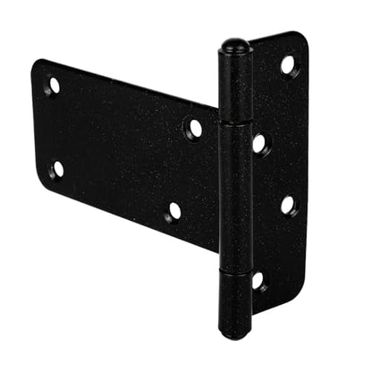4 Pack 5 in T-Strap Heavy Duty Gate Hinges 260 Lbs Capacity,Black - color: Black, size: 5 in -4 pcs