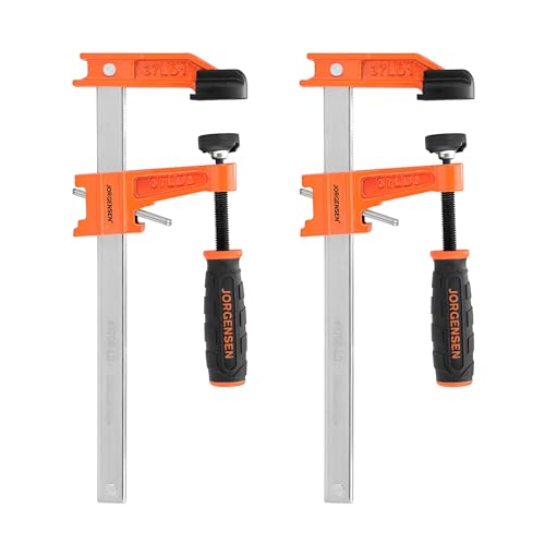 Jorgensen 6" Light-Duty Steel Bar Clamp Set, 300 lbs Load Limit, 2-Pack - size: 6 Inch Light Duty