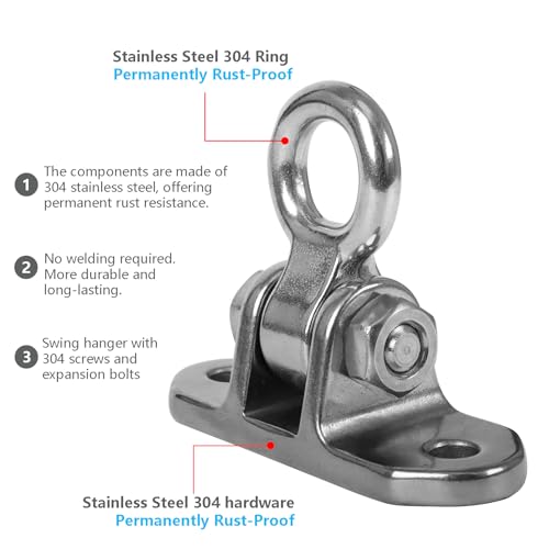 Heavy Duty Swing Hanger for 1000 LBS Capacity 180° Swing - size: Pack 1