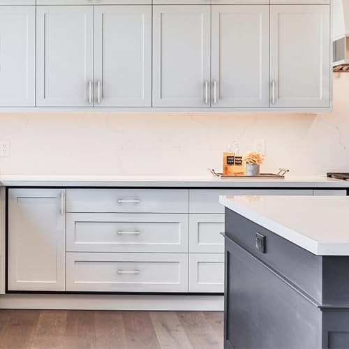 Amerdeco 10 Pack Brushed Satin Nickel Cabinet Pulls 3" - color: Brushed Satin Nickel, size: 3" hole center