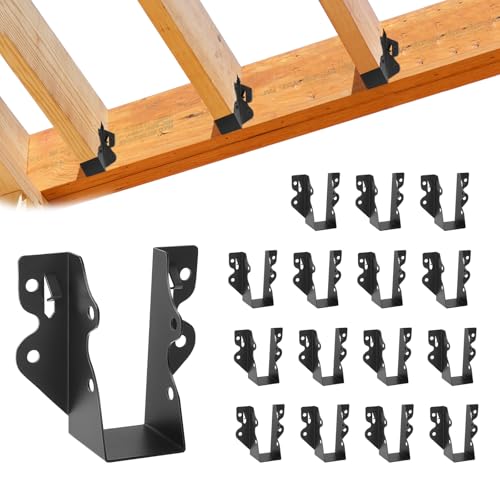 16 Pcs 2"x 4" Joist Hanger|Q235B Steel Face Mount Joist Hangers - size: 16 Pcs, style: 2"x 4"