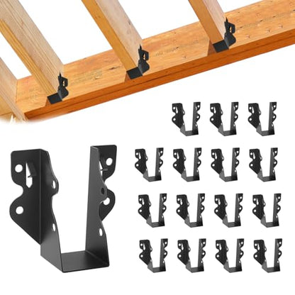 16 Pcs 2"x 4" Joist Hanger|Q235B Steel Face Mount Joist Hangers - size: 16 Pcs, style: 2"x 4"
