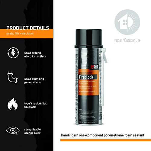 24 oz Fireblock Sealant Straw Foam - style: Straw Foam