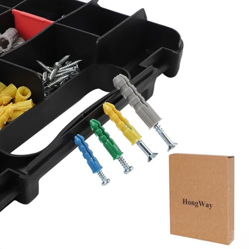 370pcs Drywall Anchors and Screws Assortment Kit