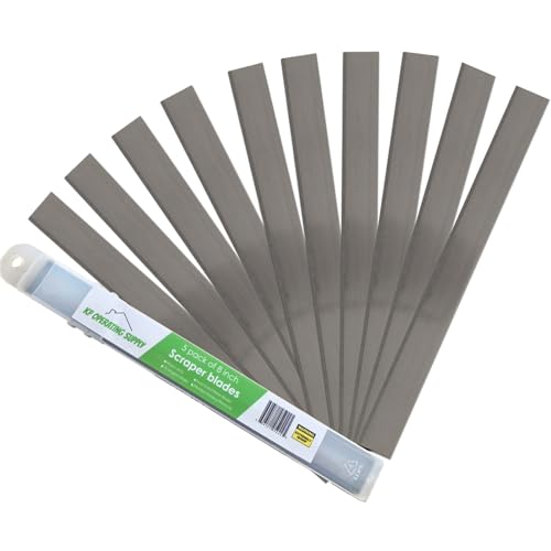 8-Inch Floor Scraper Blades, 10 Pack Replacement - size: Pack of 10