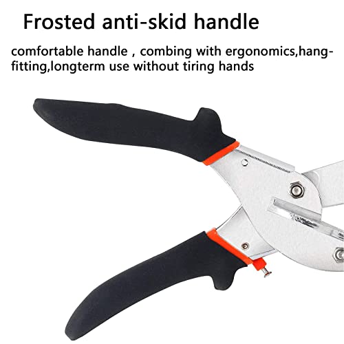 Trim Miter Shears – 45°-135° Adjustable Cutter for Wood Molding, Quarter Round, Shoe Trim, PVC, Rubber, Craft Sticks, Decorative Edges