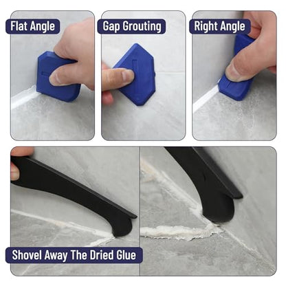 Bates- Caulk Gun Kit, 10:1 Thrust Ratio, Caulking Gun, Caulk Remover Tool, 2 Inch Stainless Steel Putty Knife Scraper, Finishing, Smoothing & Grout Removal Tool, Caulking Tool Kit