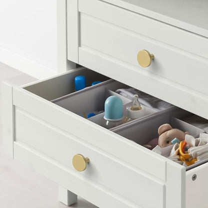 Amerdeco 10 Pack Brushed Gold Cabinet Knobs Single Hole Cabinet Pulls - color: Brushed Gold, size: Knobs