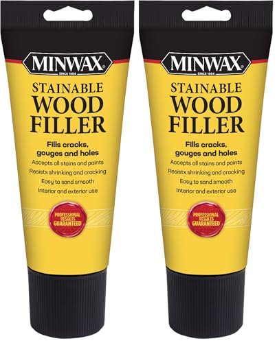 Minwax Stainable Wood Filler, 6 oz, 42852000 (Pack of 2) - size: 6 oz (Pack of 2)